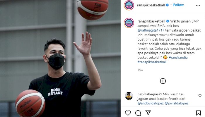 Setelah Sepak Bola, Kini Raffi Ahmad dan Gading Marten Emban Misi khusus di Liga Basket